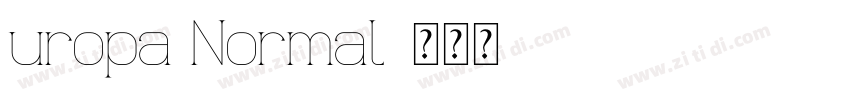 uropa Normal字体转换